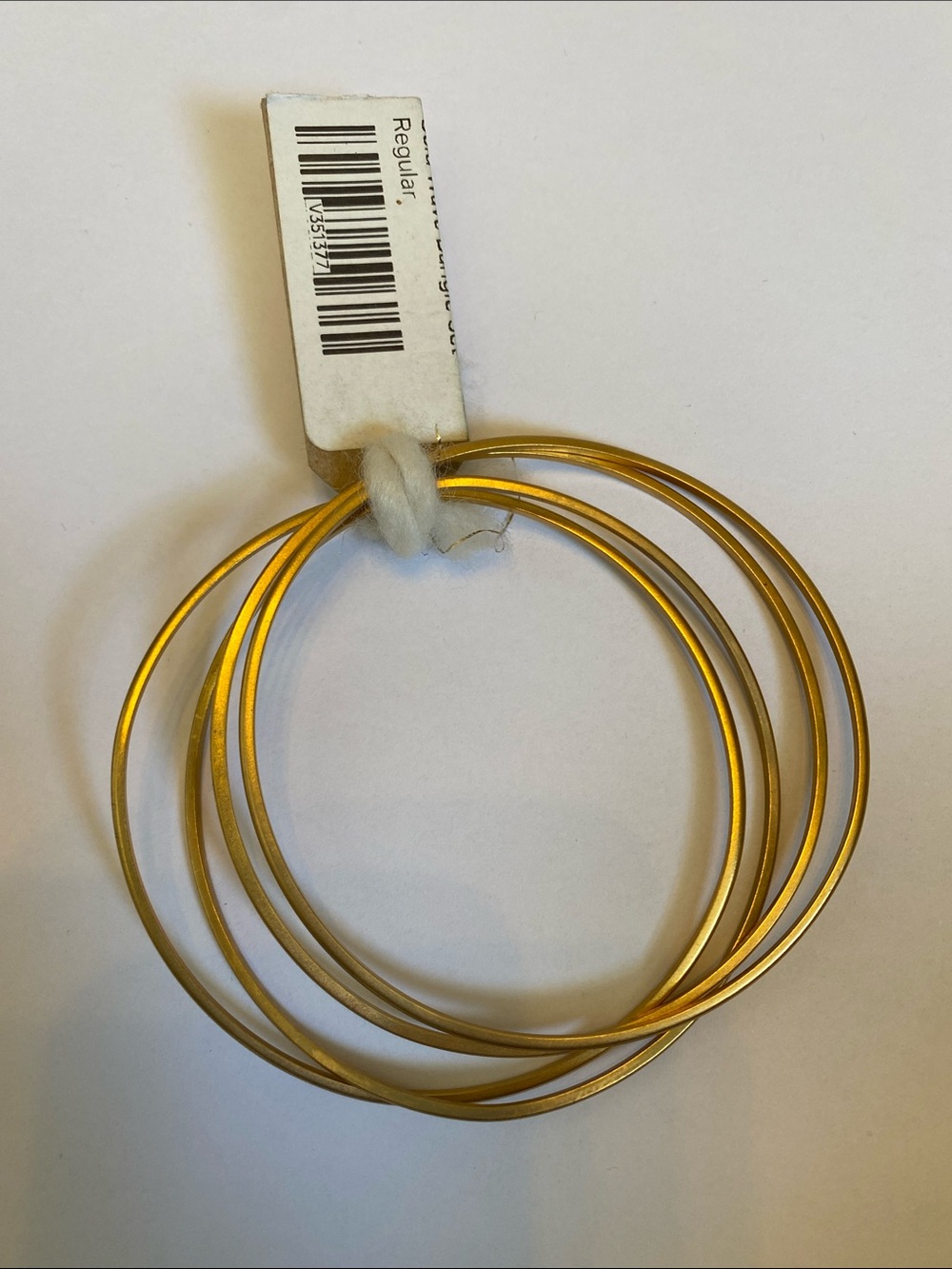 Gold-Tone Thin Bangle Bracelet Set